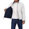 imageNautica Mens Stretch Reversible Midweight Puffer Jacket Wind and Water ResistantCloud Grey