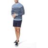 imageNautica Mens Stripe Knit Crewneck SweaterDeep Anchor Heather