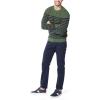 imageNautica Mens Stripe Knit Crewneck SweaterPine Forest