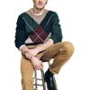 imageNautica Mens Sustainably Crafted Argyle Crewneck SweaterNavy Seas