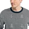 imageNautica Mens Sustainably Crafted Printed Crewneck SweaterTrue Black