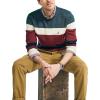 imageNautica Mens Sustainably Crafted Striped Textured Crewneck SweaterNautica Tan