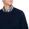 imageNautica Mens Sustainably Crafted Textured Crewneck SweaterNavy Seas
