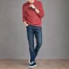 imageNautica Mens Sustainably Crafted Textured Crewneck SweaterTango Red