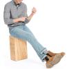 imageNautica Mens Sustainably Crafted Waffle MockNeck SweaterNavy Seas