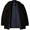 imageNautica Mens Wool Blend Peacoat  DoubleBreasted Winter Coat Regular Big ampamp Tall SizesCaviar Blk