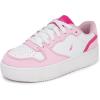 imageNautica Girls Sneakers  LaceUp Tennis Shoes Casual ampamp Comfortable for ToddlersToddler Little Kids ampamp Big Kids PlatformRegularPlatform Pink White