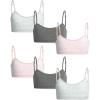 imageNautica Girls Training Bra  3 Pack6 Pack Seamless Padded Bralette Underwear for Girls with Removable Pads Sizes SXLPink Frost HeatherLight Bleach HeatherGrey Heather6pk