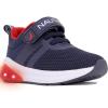 imageNautica Kids LightUp Flashing Sneaker Athletic Running Shoes with Strap  Fashionable and Fun for Boys and Girls  Available in Toddler and Little Kid SizesBuoy Lightsnavy Red