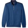 imageNautica Mens 14 Zip Pieced Fleece SweatshirtMonaco Blue