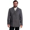 imageNautica Mens Classic Double Breasted PeacoatCharcoal