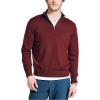 imageNautica Mens Navtech QuarterZip SweaterDeep Crimson