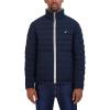 imageNautica Mens Stretch Reversible Midweight Puffer Jacket Wind and Water ResistantCloud Grey
