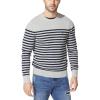 imageNautica Mens Stripe Knit Crewneck SweaterGrey Heather