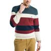 imageNautica Mens Sustainably Crafted Striped Textured Crewneck SweaterNautica Tan