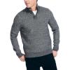 imageNautica Mens Sustainably Crafted Waffle MockNeck SweaterCharcoal Heather