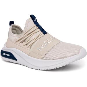 imageNautica Kids Athletic SlipOn Sneakers  Comfortable Bungee Running Shoes for Boys and Girls  Stylish and Supportive Footwear for Active Kids Big KidLittle KidToddlerBone Navysummr