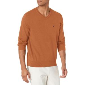 imageNautica Mens Navtech VNeck SweaterCoconut Shell
