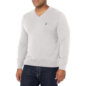 imageNautica Mens Navtech VNeck SweaterGrey