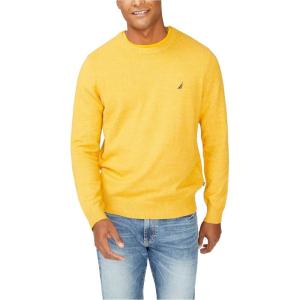 imageNautica Mens Sustainably Crafted Crewneck SweaterYellow Gold
