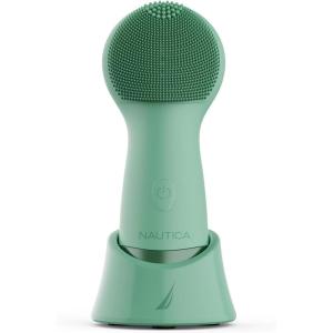 imageNautica PC110 Sonic Silicone Face Scrubber with USB Charging ampamp LED Indicator  Waterproof Rechargeable Face Exfoliator Brush with Sonic Technology for Deep Cleansing
