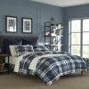 imageNautica  Euro Sham Soft Fleece Bedding with Zipper Closure Stylish Bedding Set for Bed or Couch Plush Euro Red 26quot x 26quotNavy