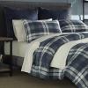 imageNautica  Euro Sham Soft Fleece Bedding with Zipper Closure Stylish Bedding Set for Bed or Couch Plush Euro Red 26quot x 26quotNavy