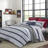 imageNautica  Euro Sham Soft Fleece Bedding with Zipper Closure Stylish Bedding Set for Bed or Couch Plush Euro Red 26quot x 26quotRed