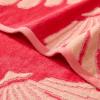 imageNautica  Oversized Beach Towel Set Soft Plush Velour Towels with Hanging Loop Quick Dry ampamp Absorbent Beach Vacation Essentials for Adults ampamp Travel Tilted Logo Blue 2PackSeashell Seashore Pink