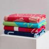 imageNautica  Oversized Beach Towel Set Soft Plush Velour Towels with Hanging Loop Quick Dry ampamp Absorbent Beach Vacation Essentials for Adults ampamp Travel Tilted Logo Blue 2PackLogo Stripe Pink