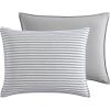 imageNautica  Twin Comforter Set Cotton Reversible Bedding with Matching Sham Mediterranean Inspired Home Decor for All Seasons Fairwater Blue TwinBlueWhiteGrey