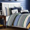 imageNautica  Twin Comforter Set Reversible Cotton Bedding with Matching Sham Medium Weight for Year Round Use Dorm Essentials OekoTex Certified Dover BlueKing