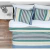 imageNautica  Twin Comforter Set Reversible Cotton Bedding with Matching Sham Medium Weight for Year Round Use Dorm Essentials OekoTex Certified Dover BlueQueen