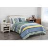 imageNautica  Twin Comforter Set Reversible Cotton Bedding with Matching Sham Medium Weight for Year Round Use Dorm Essentials OekoTex Certified Dover BlueQueen