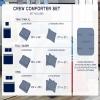 imageNautica  Twin Comforter Set Reversible Cotton Bedding with Matching Sham Medium Weight for Year Round Use Dorm Essentials OekoTex Certified Dover BlueTwin