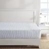 imageNautica  Twin Fitted Sheet Crisp Cotton Percale Bedding Single Ply Woven Lightweight for Year Round Use OekoTex Certified Beaux Stripe BlueBeaux Stripe Blue
