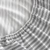 imageNautica  Twin Fitted Sheet Crisp Cotton Percale Bedding Single Ply Woven Lightweight for Year Round Use OekoTex Certified Beaux Stripe BlueColeridge Stripe Charcoal