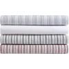 imageNautica  Twin Fitted Sheet Crisp Cotton Percale Bedding Single Ply Woven Lightweight for Year Round Use OekoTex Certified Beaux Stripe BlueColeridge Stripe Red