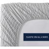 imageNautica  Twin Fitted Sheet Crisp Cotton Percale Bedding Single Ply Woven Lightweight for Year Round Use OekoTex Certified Beaux Stripe BlueColeridge Stripe Charcoal