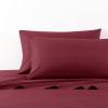 imageNautica  Twin Sheet Set Cotton Percale Bedding Set Crisp ampamp Cool Fully Elasticized Ideal Dorm Essentials Solid Light Blue TwinSolid Dark Red