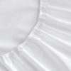 imageNautica  Twin Sheet Set Cotton Percale Bedding Set Crisp ampamp Cool Fully Elasticized Ideal Dorm Essentials Solid Light Blue TwinSolid White