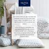 imageNautica  Twin Sheet Set Cotton Percale Bedding Set Crisp ampamp Cool Fully Elasticized Ideal Dorm Essentials Solid Light Blue TwinWhite