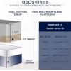 imageNautica  Twin XL Bedskirt 42inch Drop Cotton Bedding Split Corner for Secure Fit OekoTex Certified Solid WhiteNavy