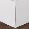 imageNautica  Twin XL Bedskirt 42inch Drop Cotton Bedding Split Corner for Secure Fit OekoTex Certified Solid WhiteWhite