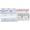 imageNautica  Twin XL Sheets Cotton Percale Bedding Set Fully Elasticized Ideal Dorm Essentials Audley Stripe Blue Twin XLAudley Stripe Blue