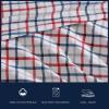 imageNautica  Twin XL Sheets Cotton Percale Bedding Set Fully Elasticized Ideal Dorm Essentials Audley Stripe Blue Twin XLBoating Tattersall Red