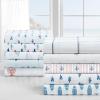 imageNautica  Twin XL Sheets Cotton Percale Bedding Set Fully Elasticized Ideal Dorm Essentials Audley Stripe Blue Twin XLCostazul BlueRedWhite