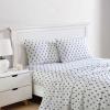 imageNautica  Twin XL Sheets Cotton Percale Bedding Set Fully Elasticized Ideal Dorm Essentials Audley Stripe Blue Twin XLNavy