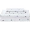 imageNautica  Twin XL Sheets Cotton Percale Bedding Set Fully Elasticized Ideal Dorm Essentials Audley Stripe Blue Twin XLStar Spangled Coastal NavyRed