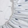 imageNautica  Twin XL Sheets Cotton Percale Bedding Set Fully Elasticized Ideal Dorm Essentials Audley Stripe Blue Twin XLWhale Stripe BlueWhite